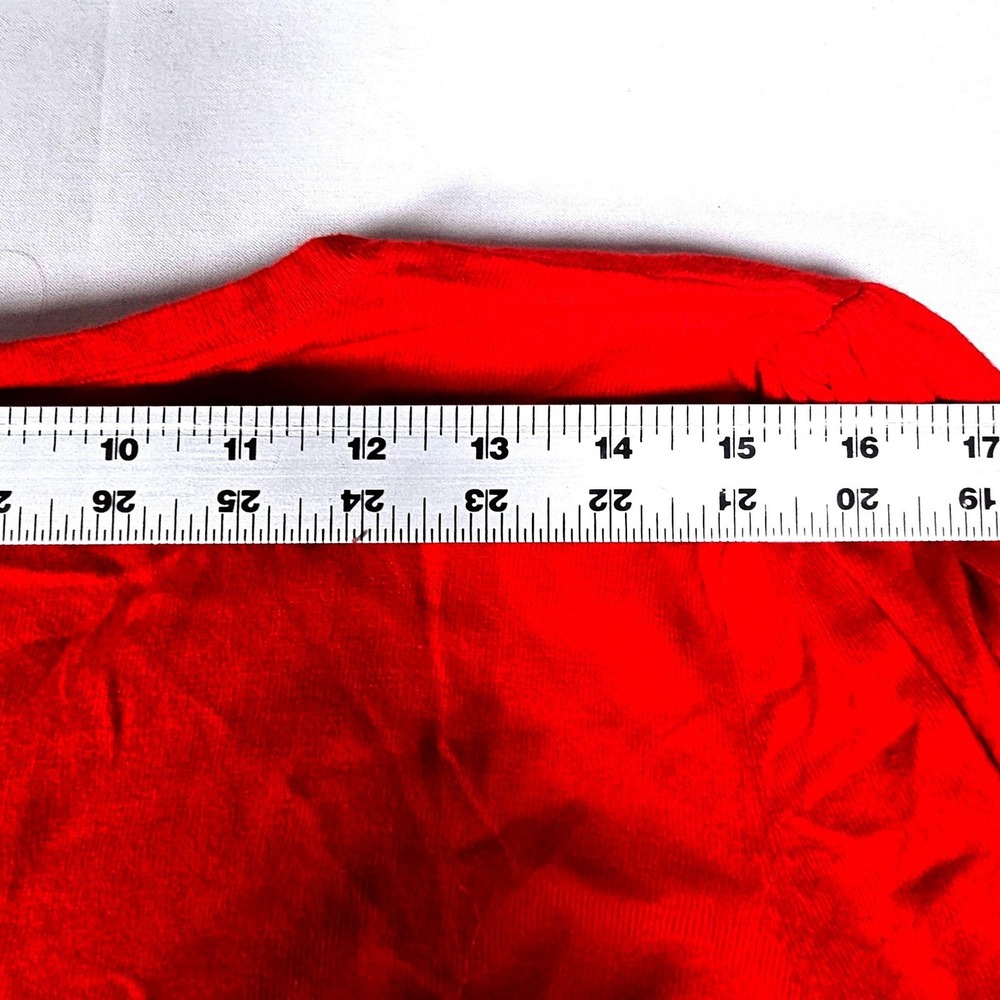 Lauren Ralph Lauren Xmas Red V-Neck Ruffle Cuff Button Sweater 3X 202789914011 - Picture 10 of 10